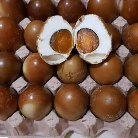 telur asin bakar